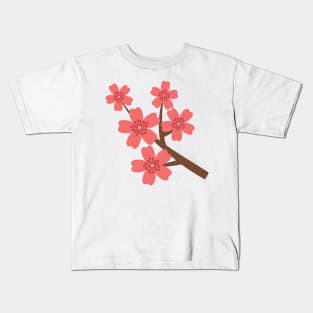 Cute Hibiscus Floral Kids T-Shirt